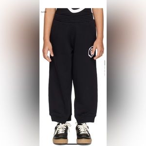 MM6 Margíela kids black printed sweat pants